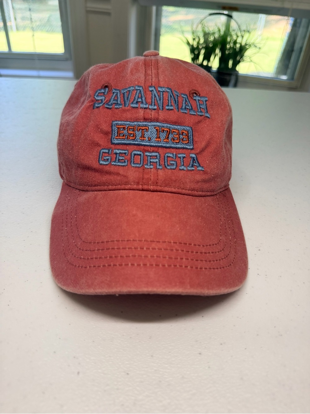 Savannah Georgia Unisex Baseball Cap - Faded Red